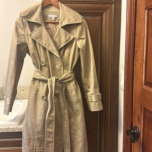 Khaki trench coat